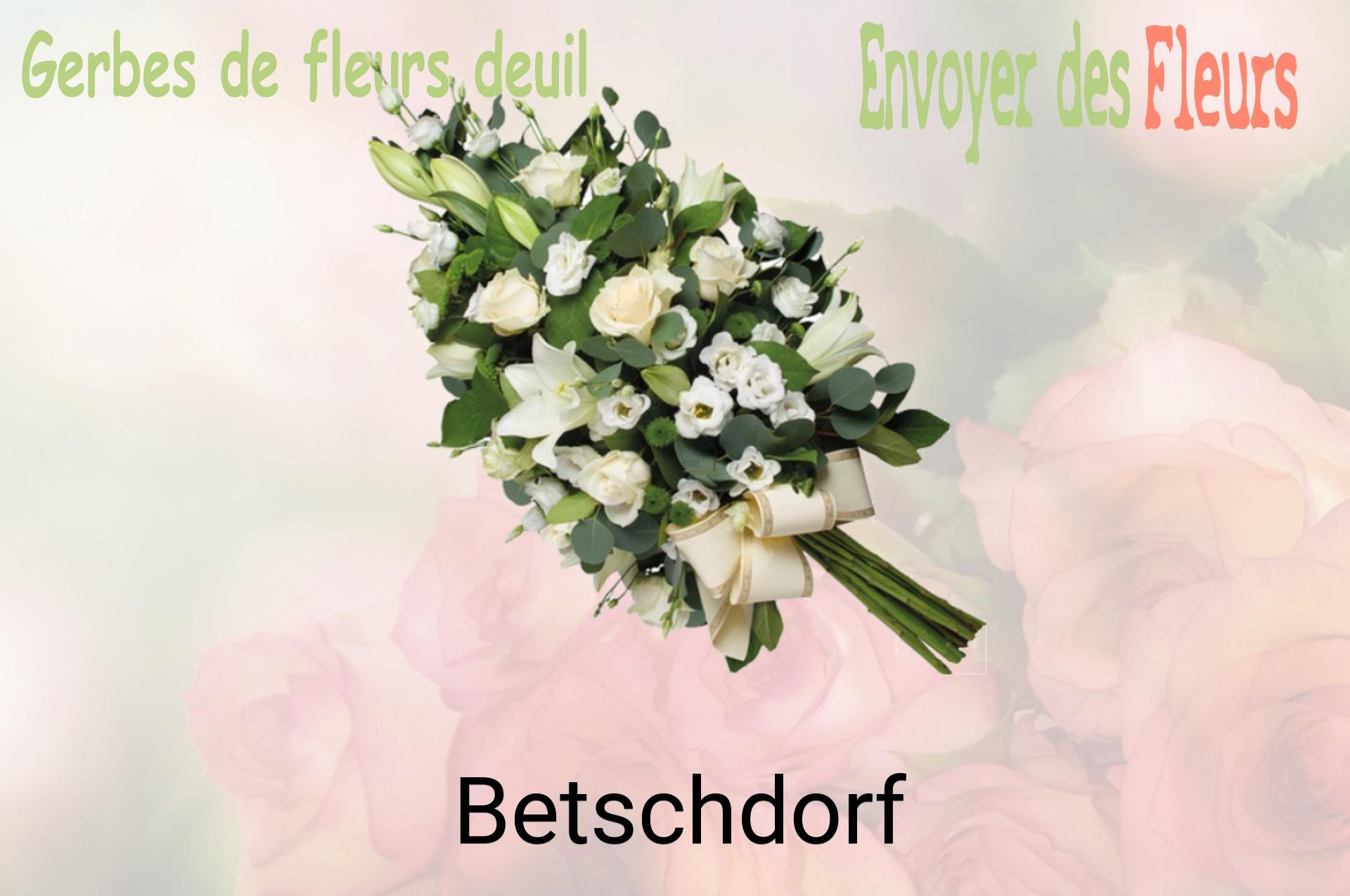 Gerbe de fleurs de deuil livrée à Betschdorf